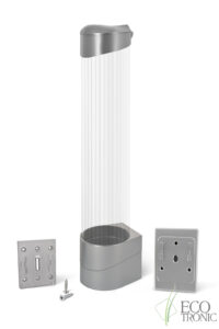 Держатель для стаканов Ecotronic (шурупы) мод.003 (серебристый)